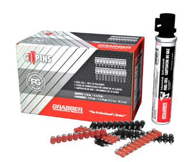 Clous à béton en bande de plastique avec gaz