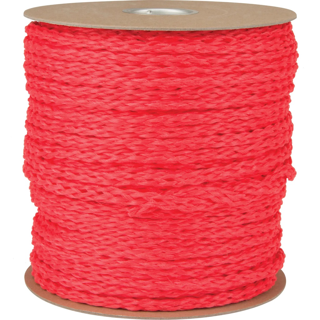 Corde polypropylène torsadée, 3/8'' x 500', Rouge