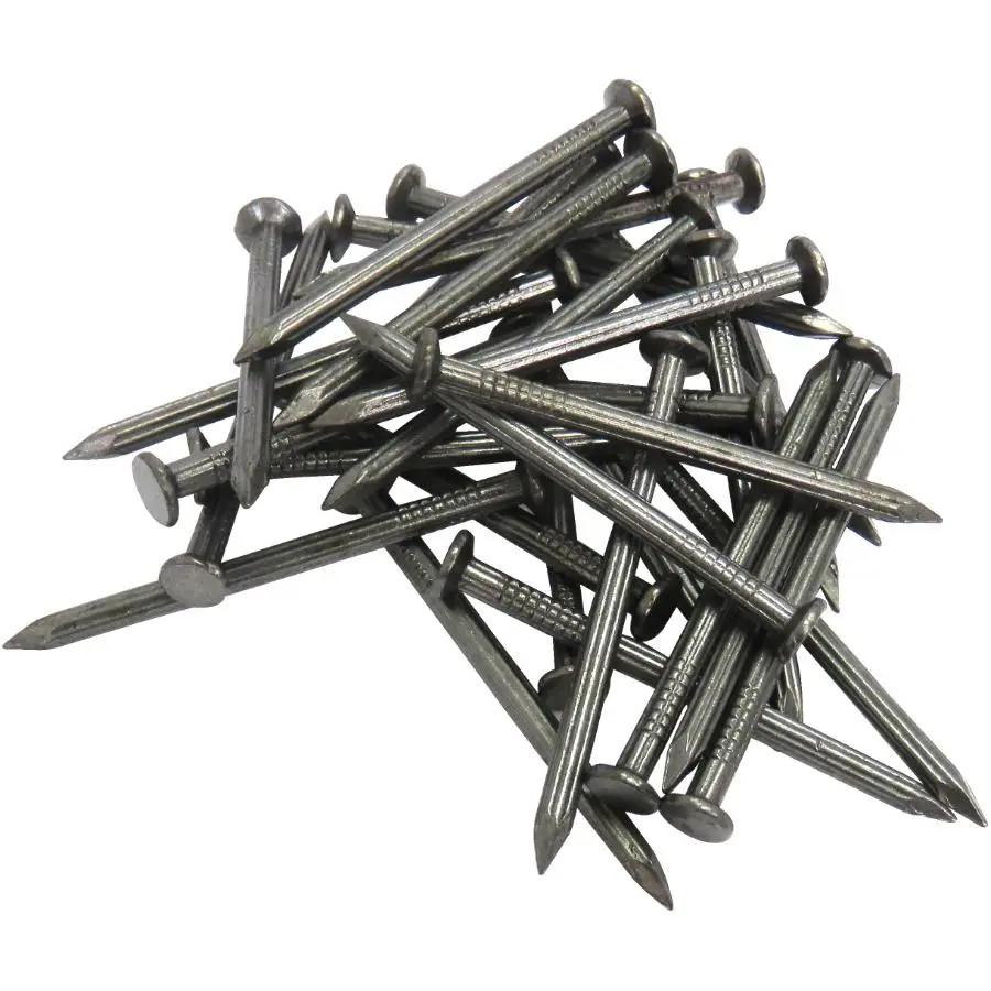 Clou à béton en vrac, Bullseye, 7/32"x 5", H.D.G., Tête ronde, Tige vrillée à cannelure, Pointe diamant (760un/bte-48bte/pal)