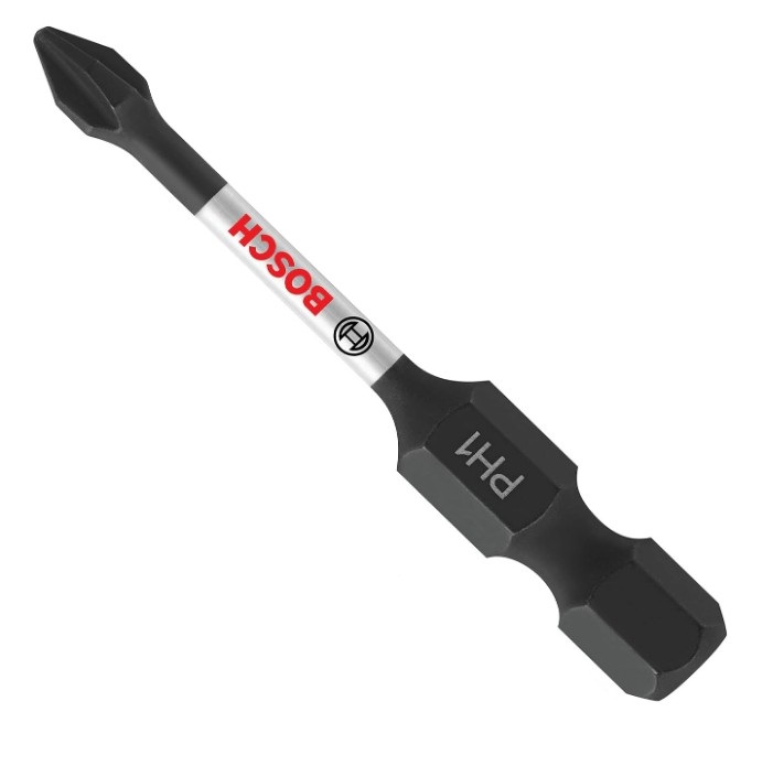 Power bits Bosch, Phillips #2, 1", Ribbed (1un)
