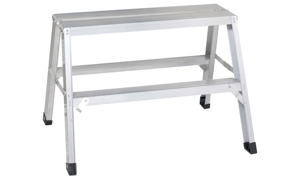Banc de travail Circle Brand, 3', Dessus plat 10'' x 30'' large, 2 marches, 300lbs, Aluminium (1un)