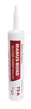 Silicone caulk, Manus, Mildew resistant, 300ml, White (12un/bx)