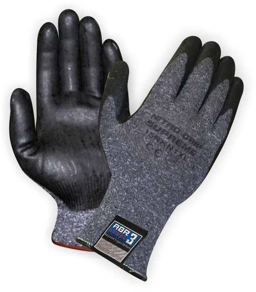 Gants en nylon Nitro avec paumes enduites de nitrile, 15g (12paires/sac)