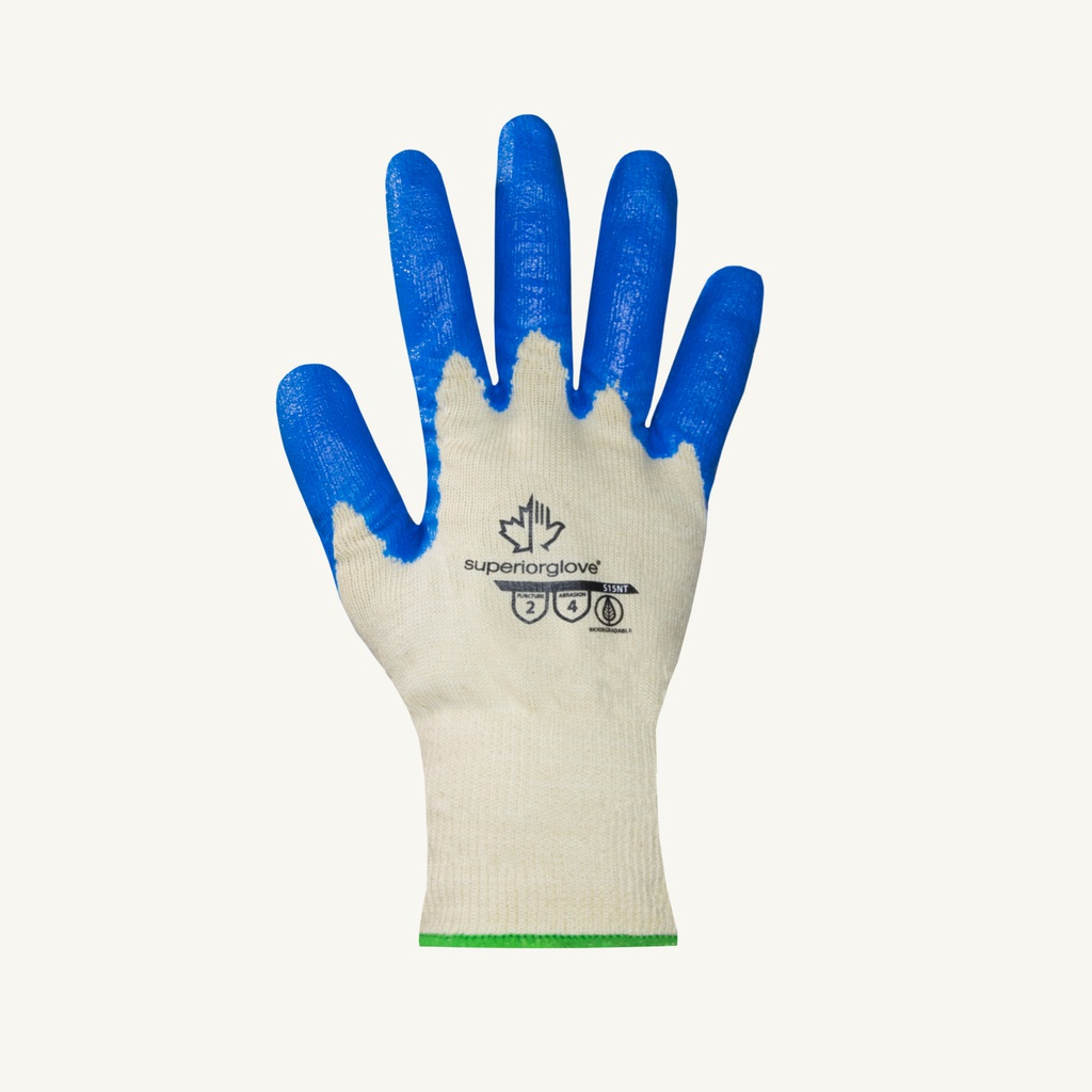 Cotton gloves Dexterity with nitryl coated palm, 15g (12pair/bag)