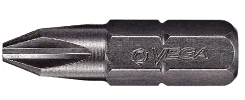 Insert bit Phillips #2, Vega, 1" (100un/bag)