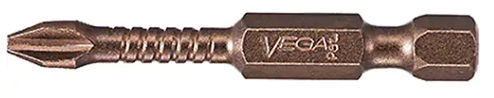 Driver bit Phillips #2, Impactech, 3-1/2&quot;, Bronze (5un/bag)