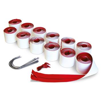 Fermeture éclair Auto-Adhésive, 3" x 7', Très robuste, Rouge (12un/bte - 8bte/ctn)