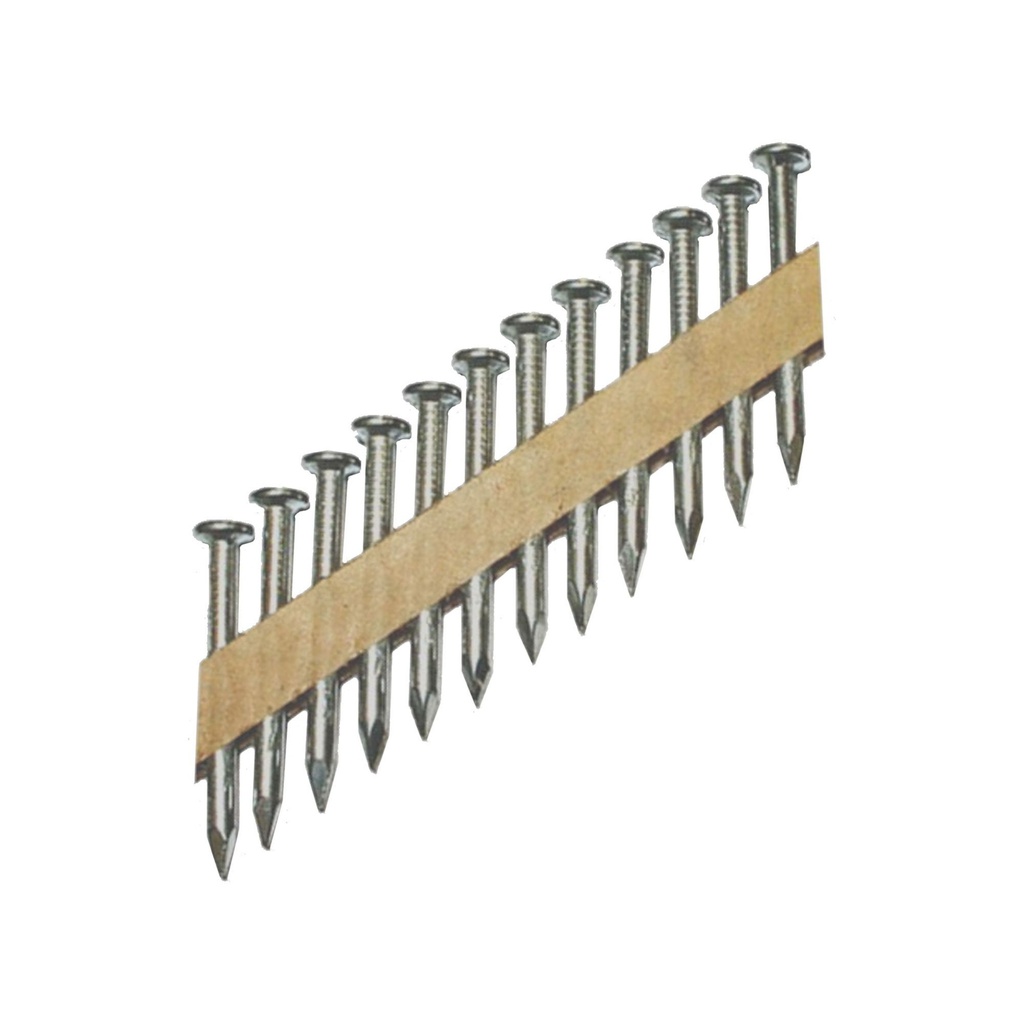 Clou à étrier en bande de papier 33° Tomahawk, 1-1/2" x .148", Tête ronde, Lisse, Brillant (3M/bte -100bte/pal)
