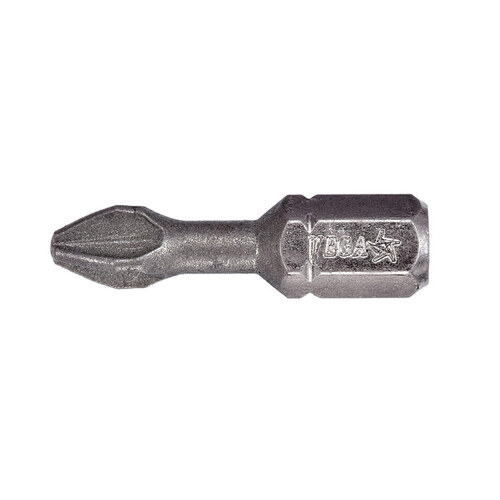 Embout à insérer Phillips #2 Vega Pointe de diamant , 1", Argent (5un/sac)