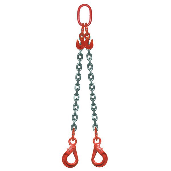 Double chain kit (D.O) 5/16 '', Grade 80, Self-locking hook (BK) with shortener (Style B)