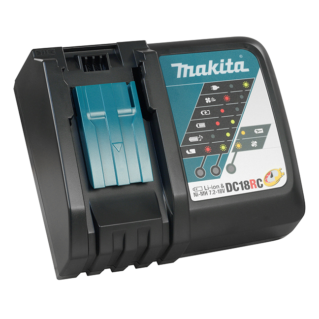 Chargeur rapide à Batterie Makita Li-ion LXT 18v 3.0 Ah 22min 4.0 Ah 36min