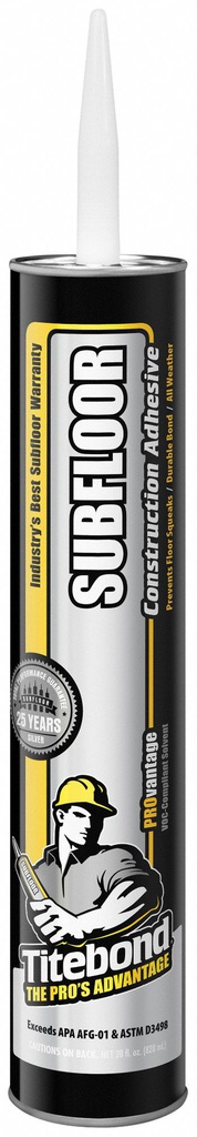 Adhésif de construction de sous-plancher PROvantage , 828 ML, Beige (12un/bte-44bte/pal)