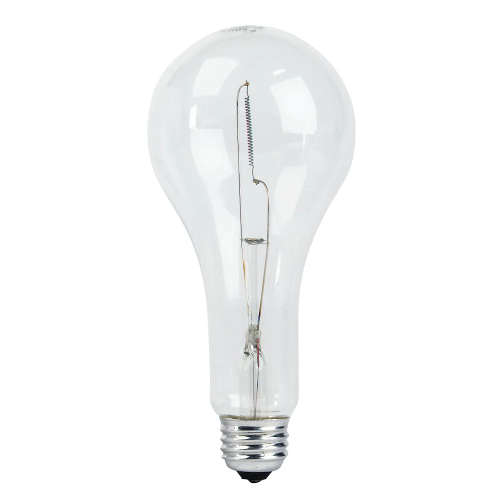 Light bulb, Philips PB25, 300W 130V, Clear (6un/bx)