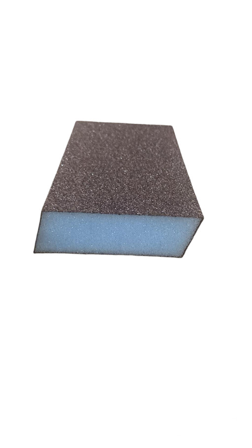 Éponge à sabler SIA, Angles doubles, 2-3/4&quot; x 3-3/4&quot; x 1&quot;, Moyen/fin (40un/bte)