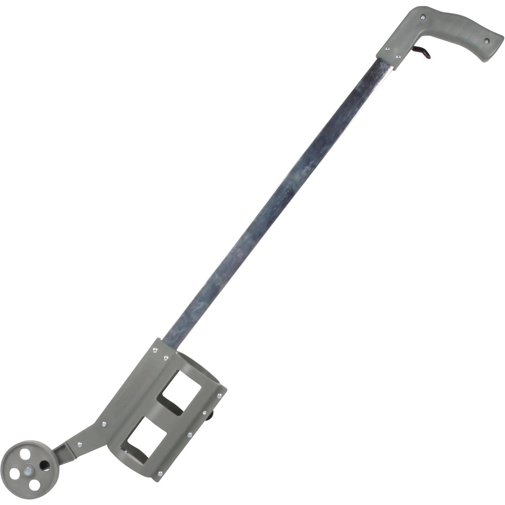 Applicator wand for inverted marking paint with 3&quot; plastic wheel
