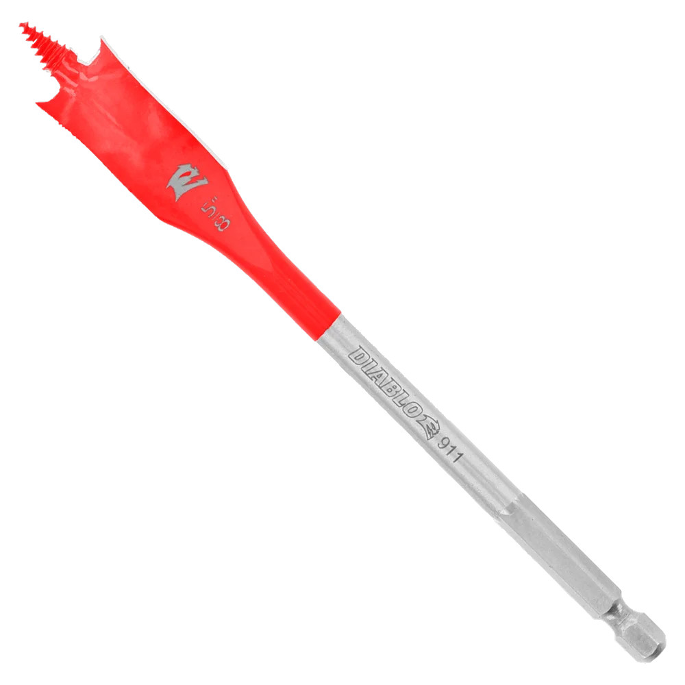 Spade drill bit for wood, Diablo, 5/8&quot; x 6&quot; (1un)