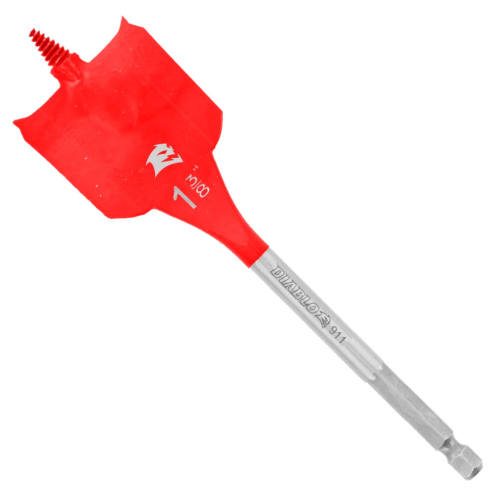 Spade drill bit for wood, Diablo, 1-3/8&quot; x 6&quot; (1un)