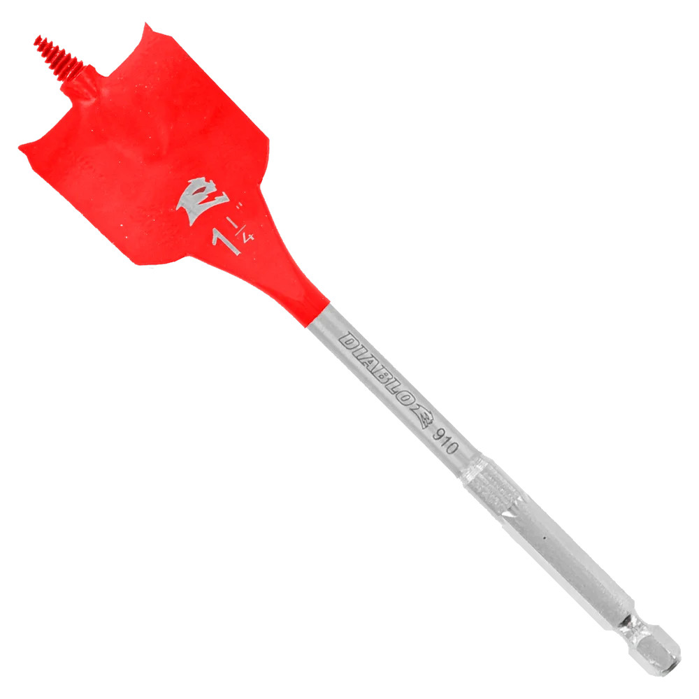 Spade drill bit for wood, Diablo, 1-1/4&quot; x 6&quot; (1un)