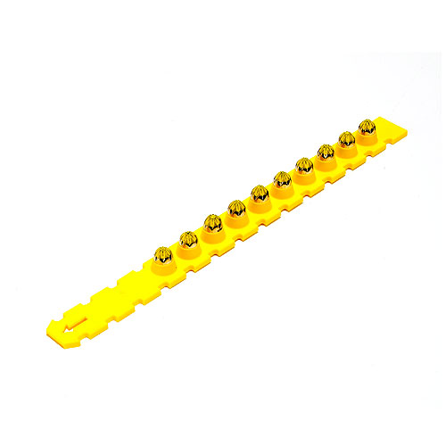 Balle en bande de plastique Bluepoint .27, Level 4 Jaune (100un/bte-10bte/ctn)