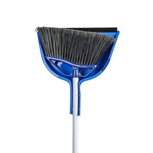 Angle broom and dustpan kit with handle and hook (12un/cs)