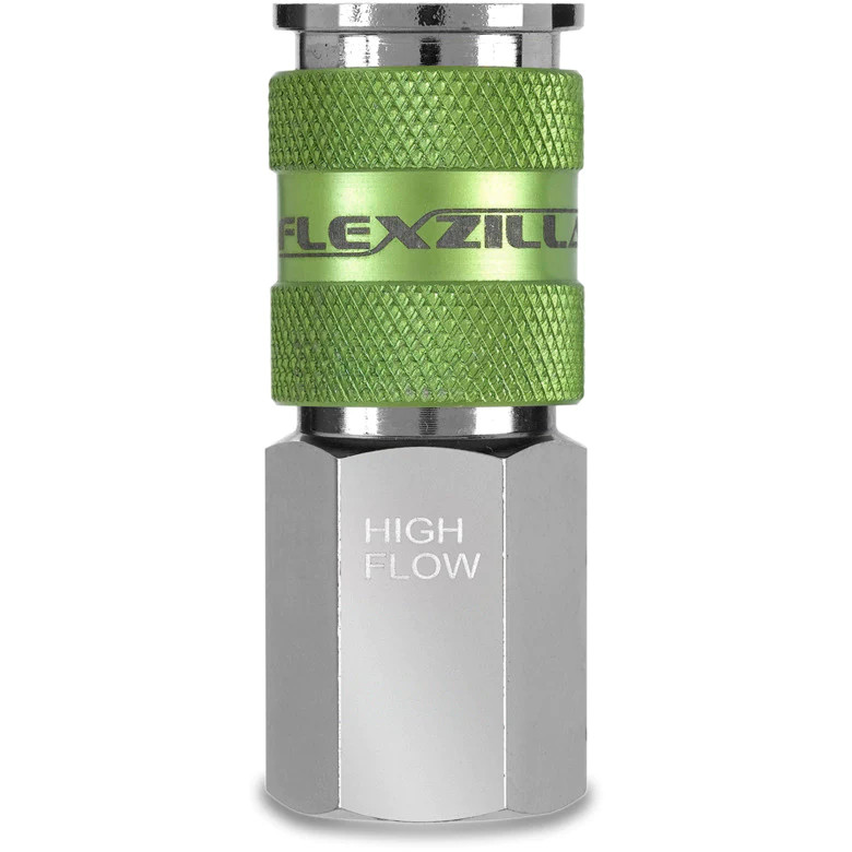 Coupleur 1/4'' femelle Pro High Flow, 1/4'' FNPT, Métal/Aluminium (5un/bte)