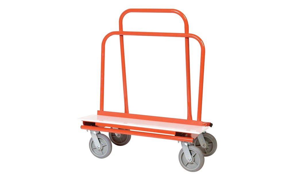 Chariot à gypse Circle Brand ST0101, 10'' de plateau x 17'' cadre, 2500 lbs, Sans roue (1un)