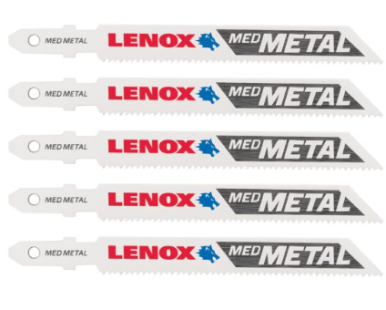 Metal Jigsaw blade, Lenox, 3-5/8", 18 teeth per inch, U Shank (5un/pck)