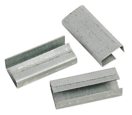 Seal clips with teeth, Bullseye, For plastic strapping 5/8'' (1M/bx)