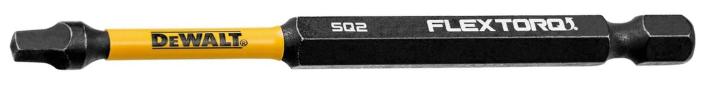 Embout de tournevis Carré #2, Flextorq, 3-1/2&quot;, Noir (un)