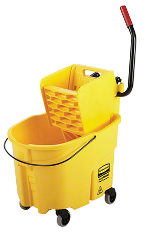 Mop Bucket &amp; Wringer Combo, WaveBrake, with Side Press (un)