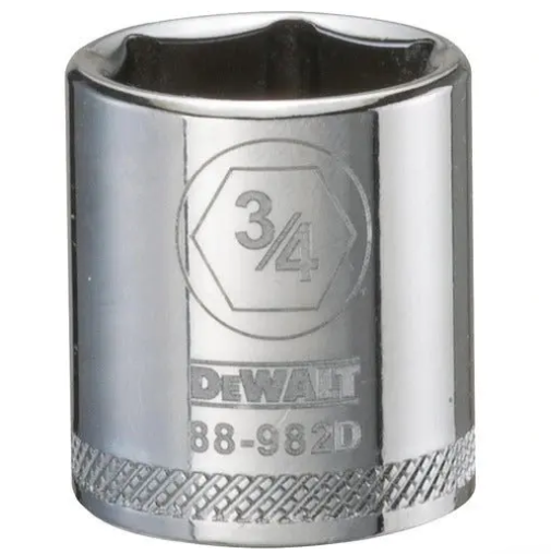 Douille courte Dewalt 3/4'', Prise 3/8''