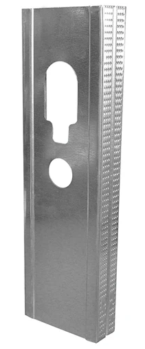 Steel wall framing stud, 3-5/8'' x 9', J125 N.S, Galvanized