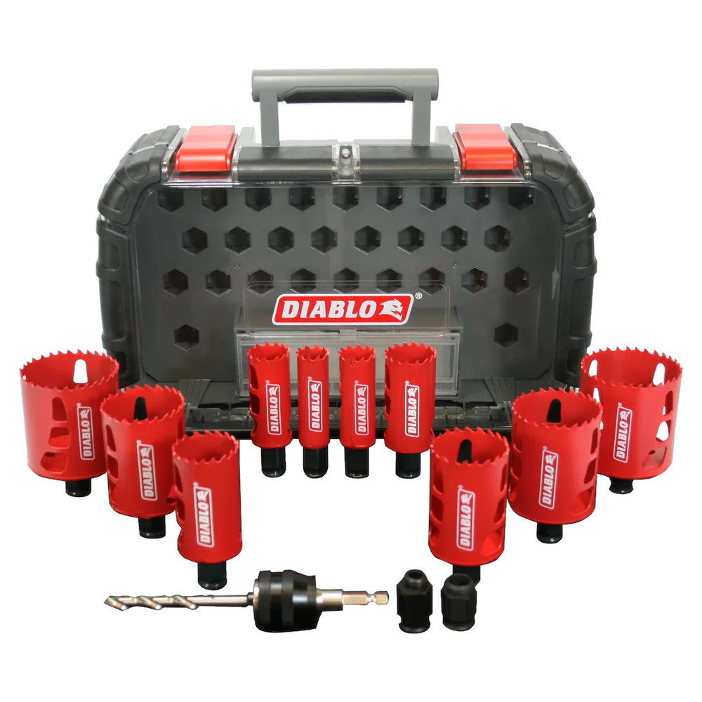 Hole saw kit general purpose, Diablo, 14 pcs, Bi-Metal