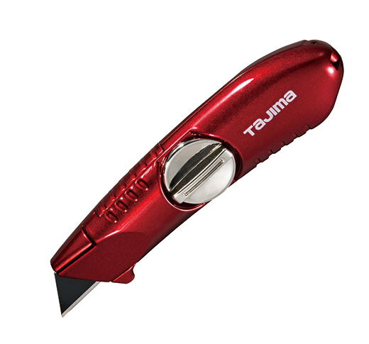 Couteau utilitaire pour lame en trapèze, Tajima VR-Series, Rouge (12un/bte)