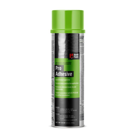 Adhésif de construction en mousse aérosol PRO ADHESIVE, Version pistolet, 24oz (12un/bte)