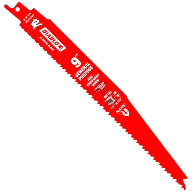 Lame à usage général pour scie alternative, Diablo, 9&quot;, 8/14 dents par pouce (10un/pqt-200un/bte)