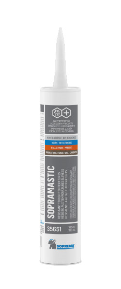 Sealant bitumen-based for waterproofing membranes, SOPRAMASTIC, 800ml - Black (12un/bx)