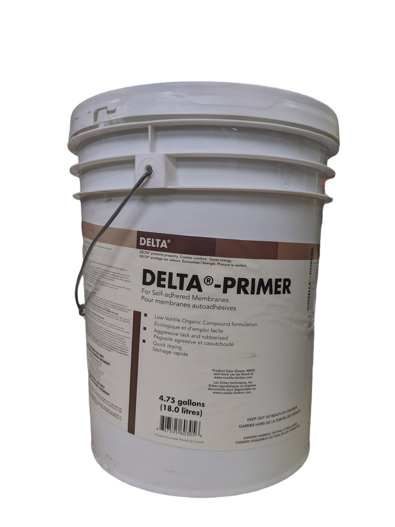 Adhésif DELTA ADHESIVE à base d'eau pour membrane (17,2L/un-36un/pal)