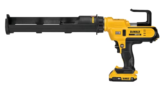 Ensemble pistolet scellant Dewalt DCE570D1, Cartouche, 29oz, 1x batterie 2.0AH Li-ion XR 20V Max, 1x Chargeur