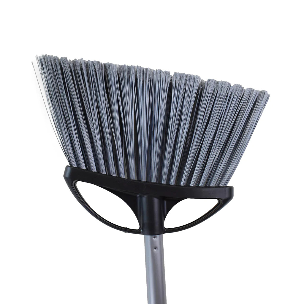 Angle broom 12'' with 48'' metal handle (12un/cs)