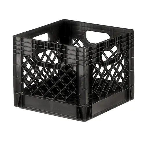 Dairy crate, 13.1&quot; x 13.1&quot; x 11&quot;, Plastic