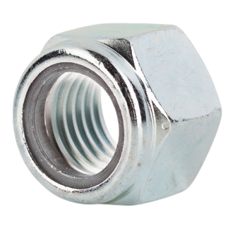 Écrou de blocage en nylon Bullseye, 3/8''-16, Zinc