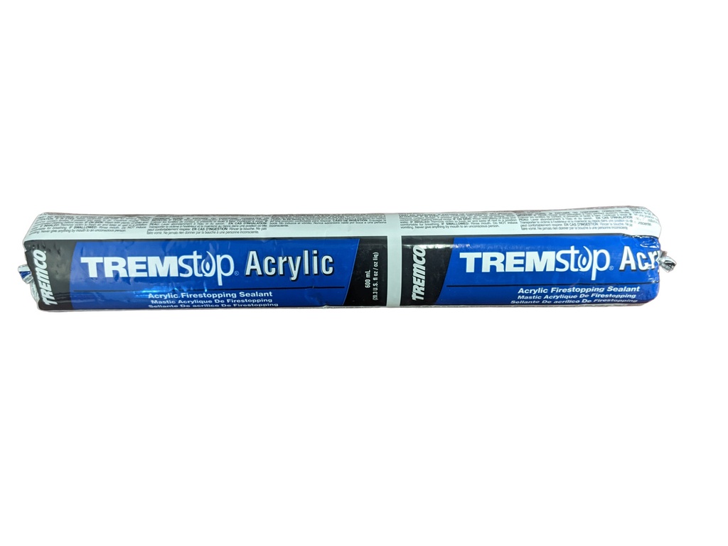 Firestop sealant, TremStop, Acrylic latex, Sausage 20.3oz, Red (15un/bx-66bx/skd)