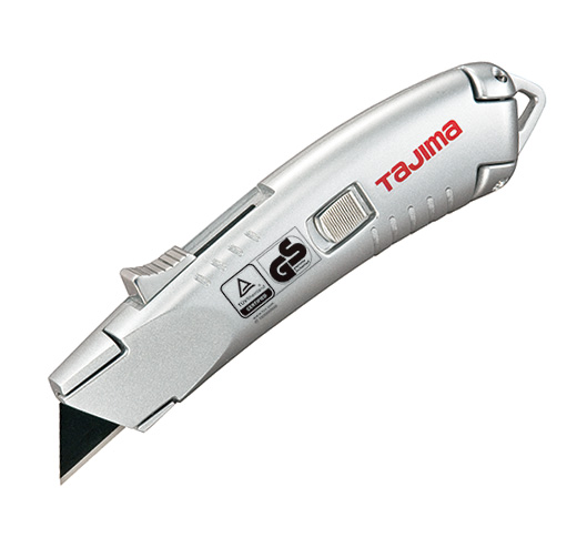 Couteau utilitaire pour lame en trapèze, Tajima VR-Safety Knife, Argent (12un/bte)