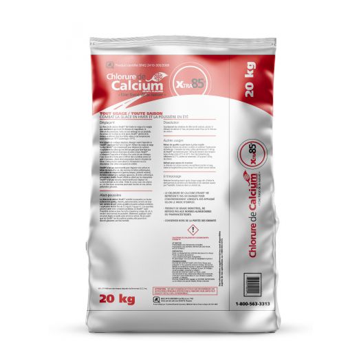 Chlorure de Calcium pour déglaçage, 20kg (63un/pal)