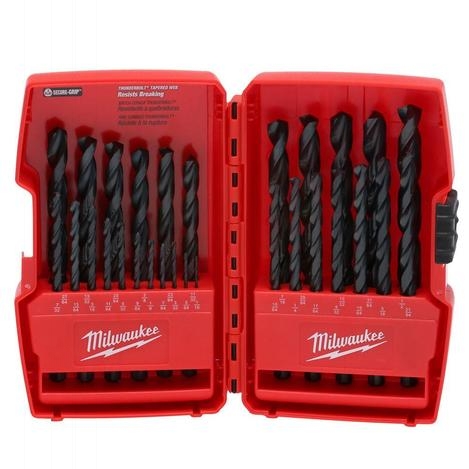 Ensemble de foret Milwaukee THUNDERBOLT, Black oxyde, 29 pcs