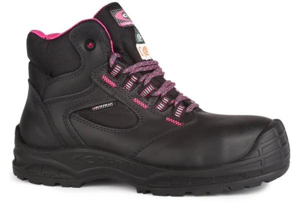Work boots, Cofra Wanda, For women, Black leather