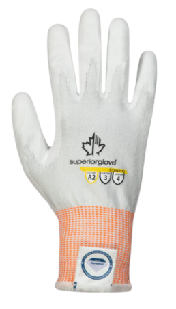 Gants résistants aux coupures en Dyneema Superior Touch avec paumes enduites de polyuréthane, 13g, Niveau A2  (12 paires/sac- 72 paires/ctn)