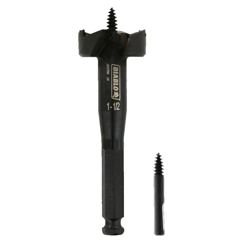 Self-Feed wood drill Bit, Diablo, 1-1/2'' x 5-1/8'', 7/16'' shank (1un)