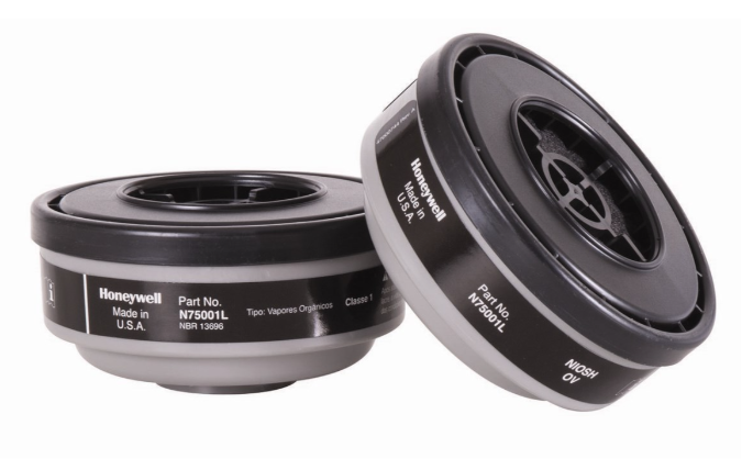 Honeywell North P100 Organic vapor Cartridges, Series 7500, for Half mask (72 pairs/bx)